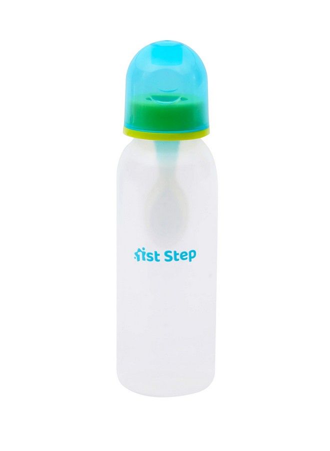 1st Step BPA Free Polypropylene Easy Squeeze Feeder with Spoon (250ml, Blue) - Image 3