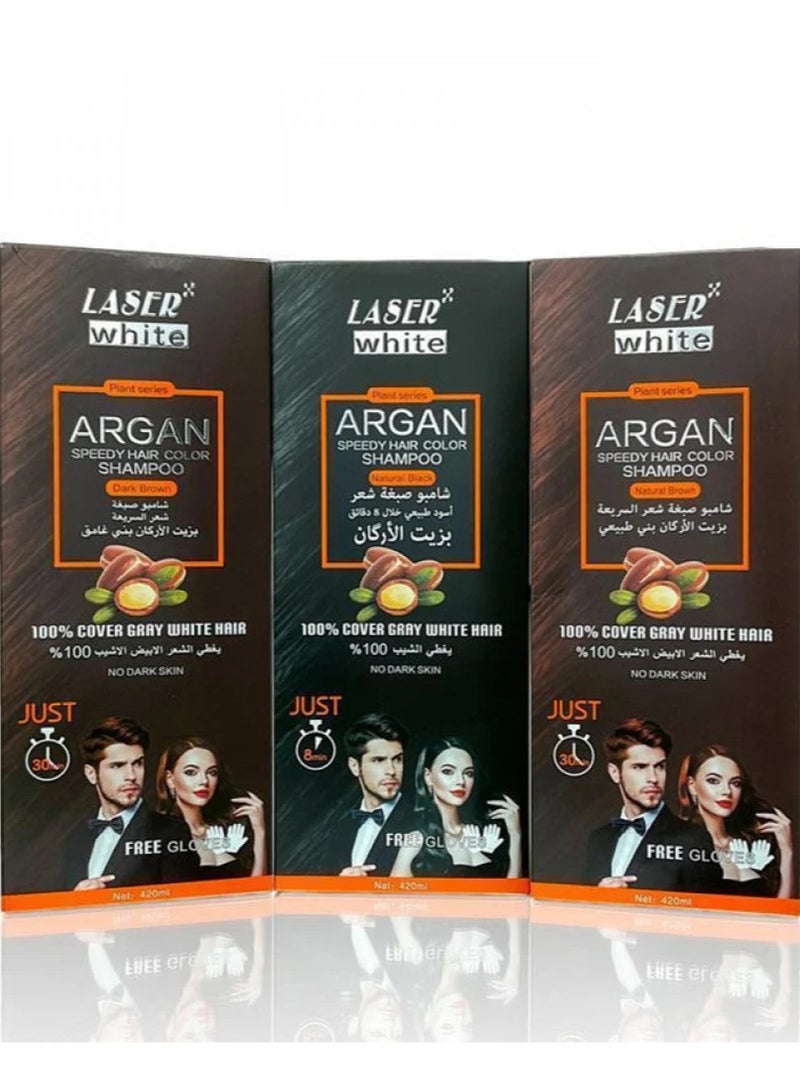 ليزر وايت شامبو الصبغة بزيت الأركان - Image 2