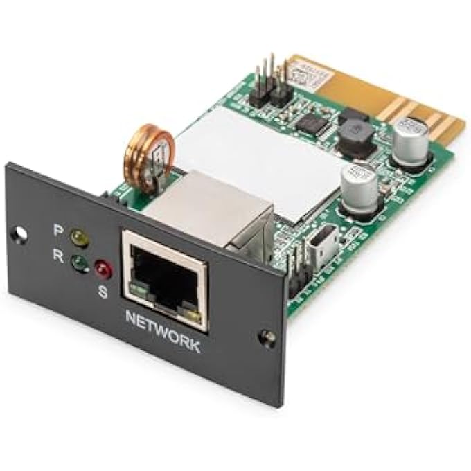 SNMP AND WEB CARD - FOR ONLINE UPS SYSTEMS DN-170XXX - REMOTE ACCESS AND MONITORING OF UNINTERRUPTIBLE POWER SUPPLIES - EMAIL ALERTS - 1X RJ45 PORT - Image 1