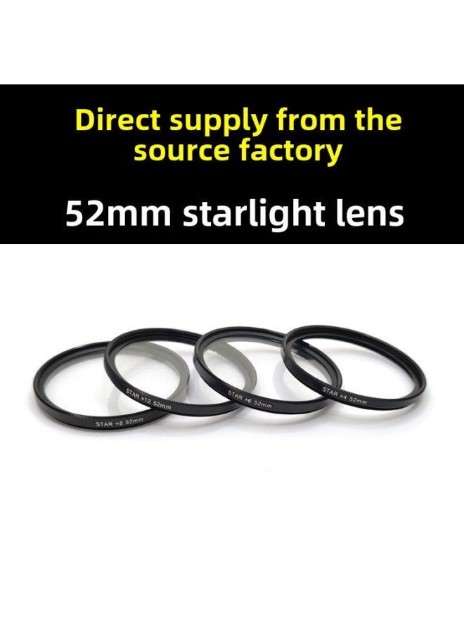 Spot Night View Diamond Jewelry Light Artifact 52mm Starlight Filter Starlight 468 Line-Color:52mm Starlight 6 Line - Image 1