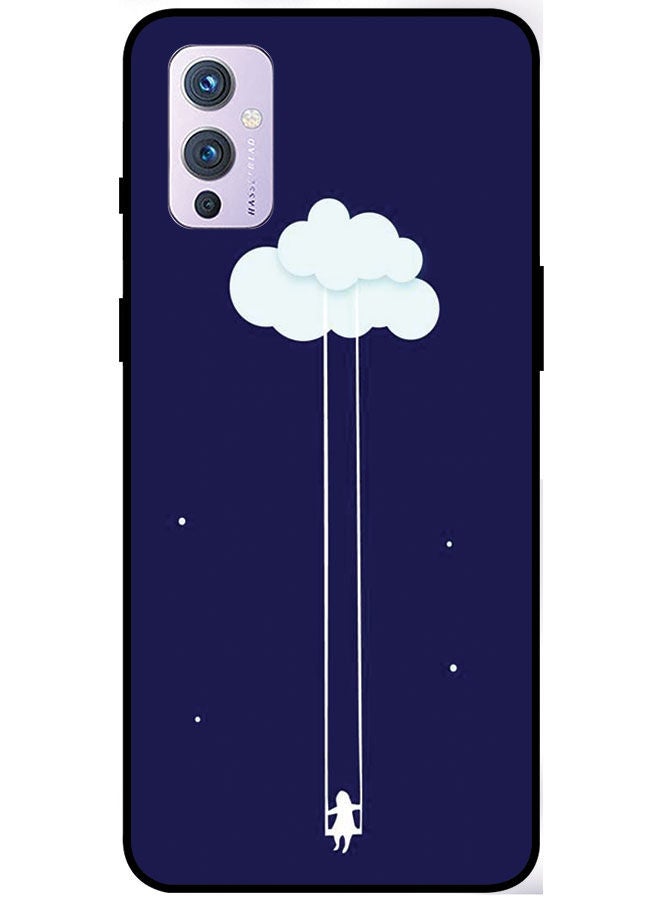 EYE CATCH Protective Case Cover For OnePlus 9 Smart Series Printed Protective Case Cover for OnePlus 9 Girl Hanging Cloud  - Image 1