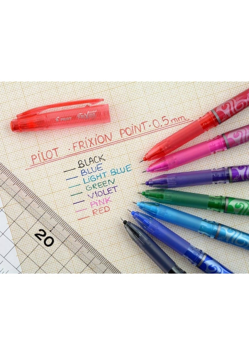 PILOT قلم فريكشن قابل للمسح برأس 0.5 مم، حبر وردي - Image 2