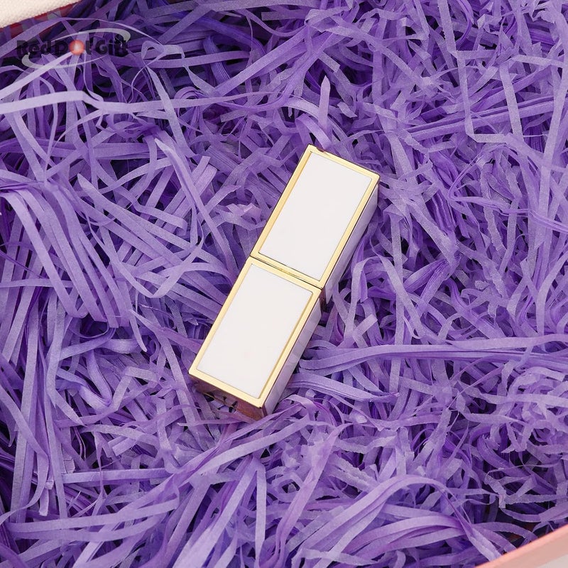 Red Dot Gift® 100g Eco-friendly Purple Raffia Paper Shreds for Gift Box Filling - Image 2