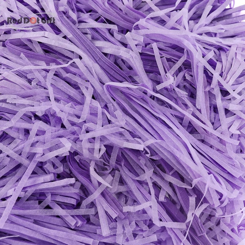 Red Dot Gift® 100g Eco-friendly Purple Raffia Paper Shreds for Gift Box Filling - Image 5