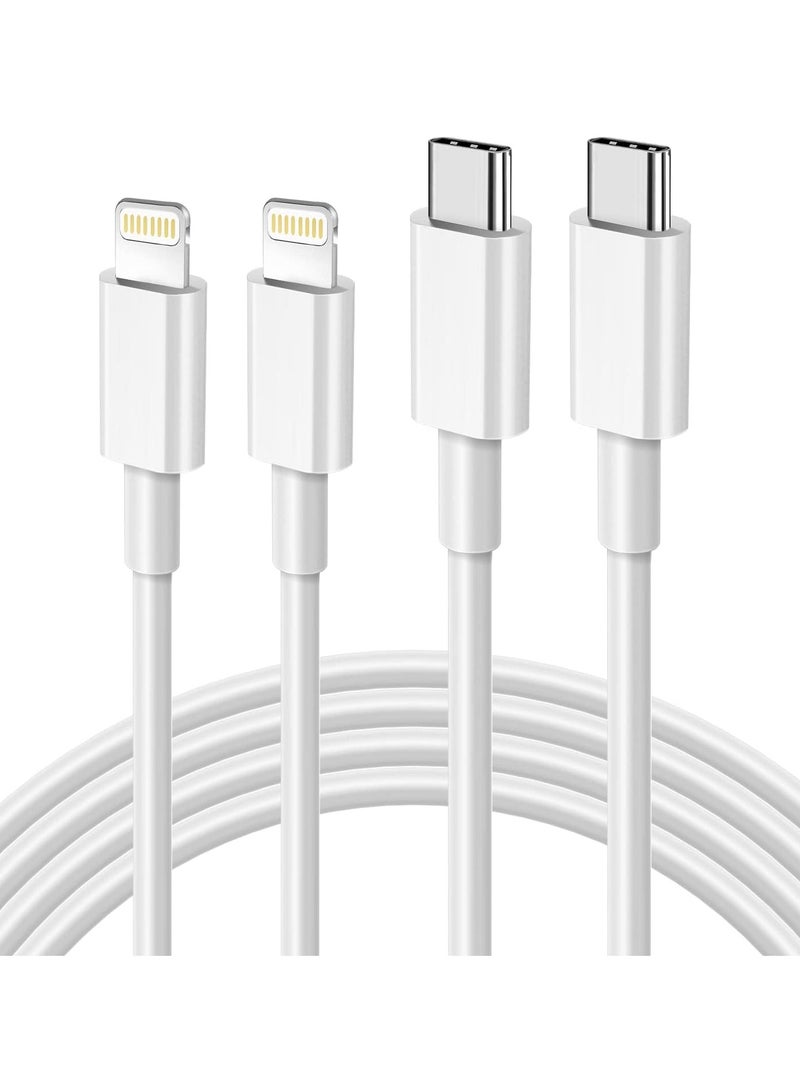 General USB C to Lightning Cable 3FT 2Pack [Apple MFi Certified], Power Delivery iPhone Cables Type C iPhone Charger Cord Fast Charging Compatible iPhone 14 13 12 11 Pro Max X XS XR 8 7 6s Plus SE  - Image 1