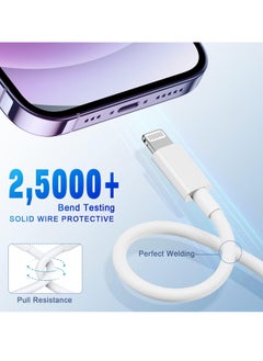 General USB C to Lightning Cable 3FT 2Pack [Apple MFi Certified], Power Delivery iPhone Cables Type C iPhone Charger Cord Fast Charging Compatible iPhone 14 13 12 11 Pro Max X XS XR 8 7 6s Plus SE  - Image 5