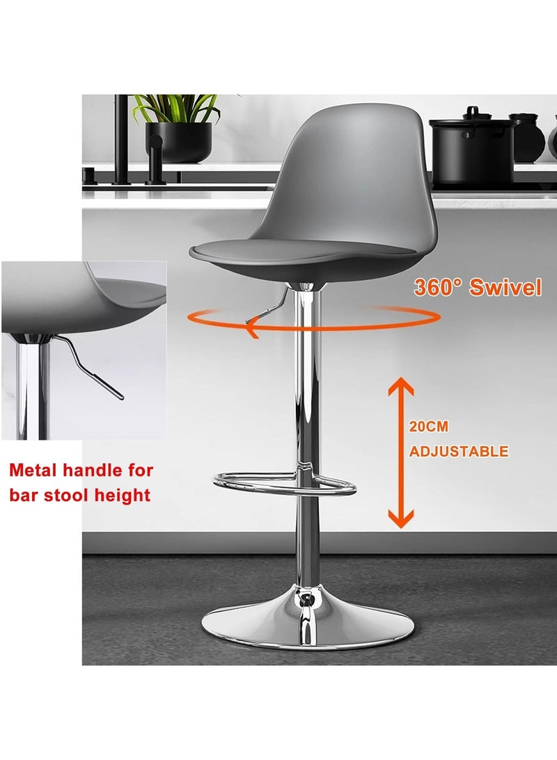 DubaiGallery Bar Stools Nordic Bar Chair Light Luxury Home Island Golden Bar Stool Modern Minimalist High Chair Bar Chair Back Bar Stool  - Image 2