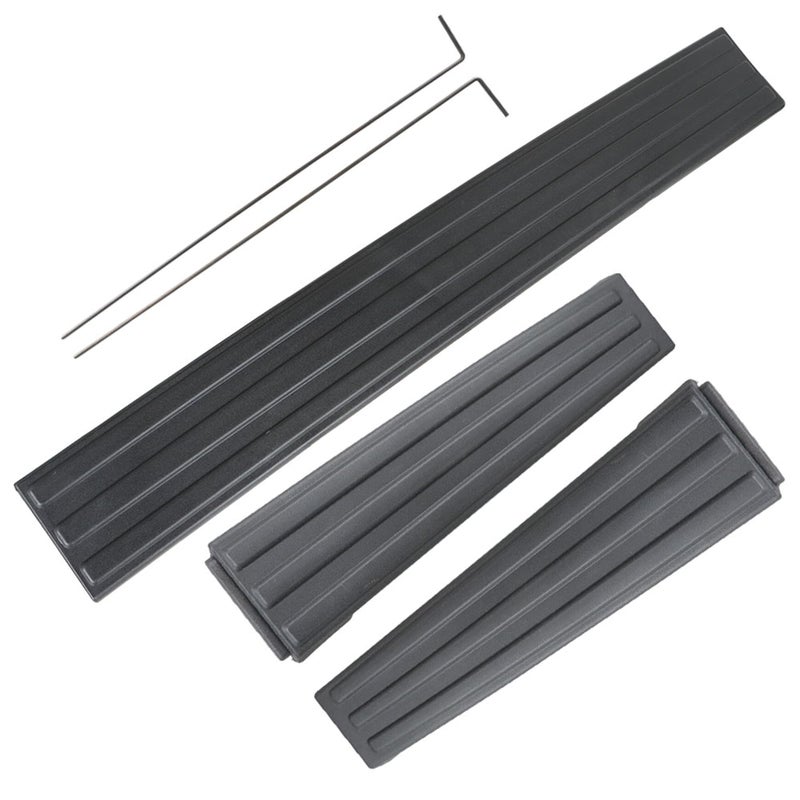 Silscvtt 3 Piece Tailgate Flexible Step Trim Molding Cap Black 9L3Z9941018AA 9L3Z9941019A Replacement for 20092014 F150