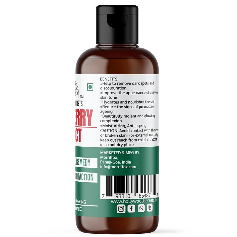 Hollywood Secrets Pure 85 Mulberry Liquid Botanical Extract  Moisturizing  Antiageing  wrinkles 100ml - Image 3
