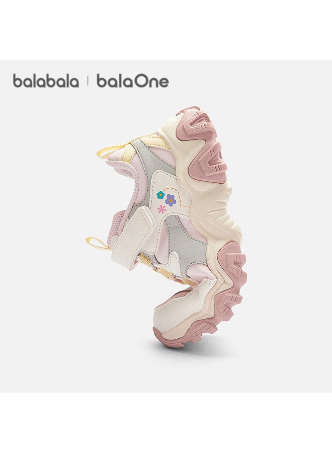 Balabala أحذية رياضية للأطفال من بالابالا بنعل سميك للأولاد والبنات، أحذية جري جديدة بأسلوب رأس السنة الحمراء - Image 3