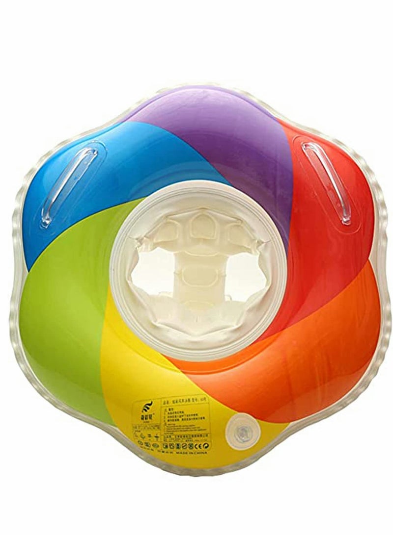 KASTWAVE Swimming Ring Baby Float Seat Inflatable Baby Pool Swim Ring Float Infant Toddler Swimming Ring with Handles - Image 1