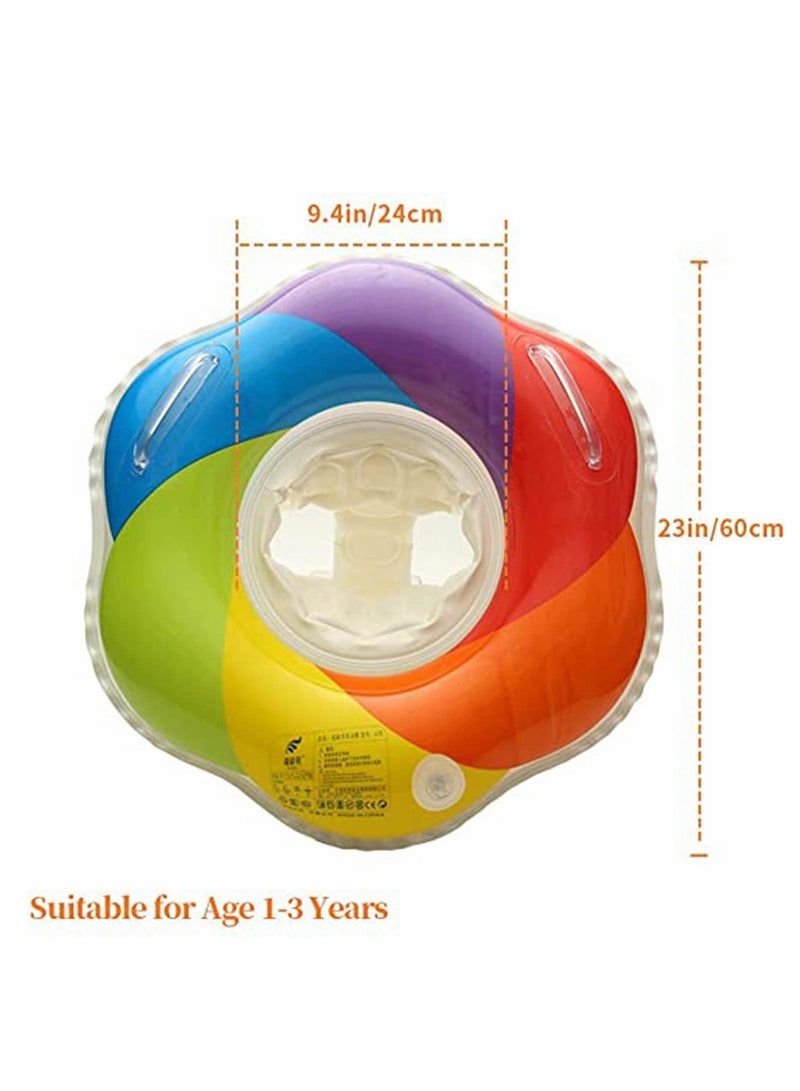 KASTWAVE Swimming Ring Baby Float Seat Inflatable Baby Pool Swim Ring Float Infant Toddler Swimming Ring with Handles - Image 4