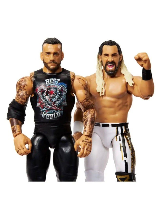 WWE Main Event Showdown CM Punk vs Seth Freakin Rollins 2-Pack (15 cm) - Image 2