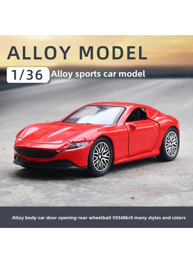 Simulation Alloy Car Model Huili Children's Toy Car 3-year-old Boy Doll Machine Toy Ornaments Wholesale-Color: Magnetic Red - Image 5