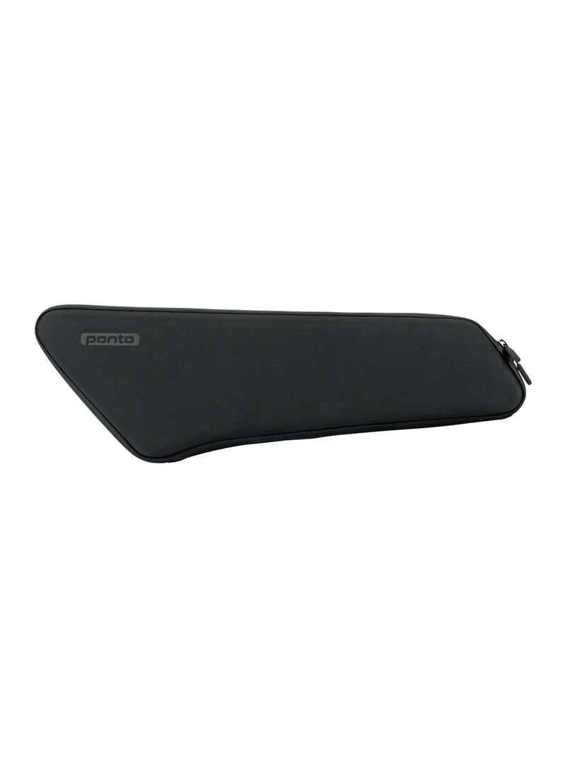 Electra Bicycle Company Ponto Go! 2L Water-Resistant Bolt-On Bicycle Frame Bag, Charcoal - Image 2