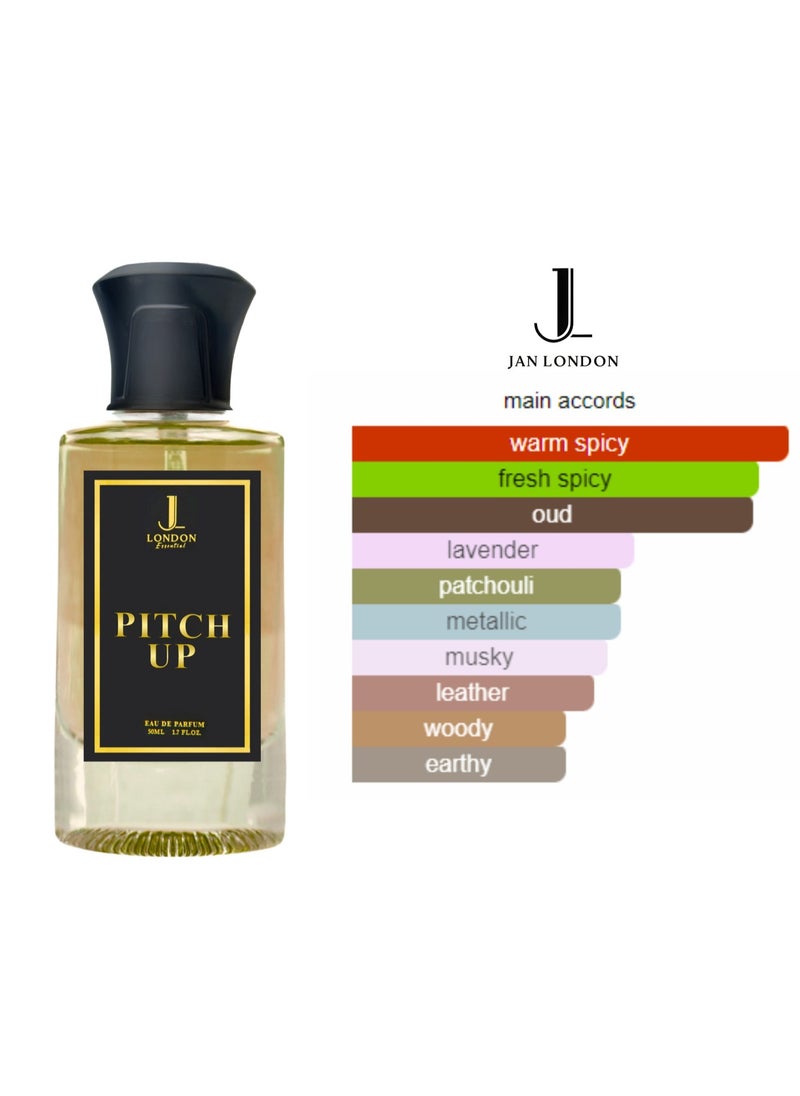 JAN LONDON - JAN LONDON ESSENTIAL - PITCH UPEDP Perfume For Men And Women Long Lasting Unisex Fragrance Inspired Perfumes for Ladies & Gents 50ml - Image 1