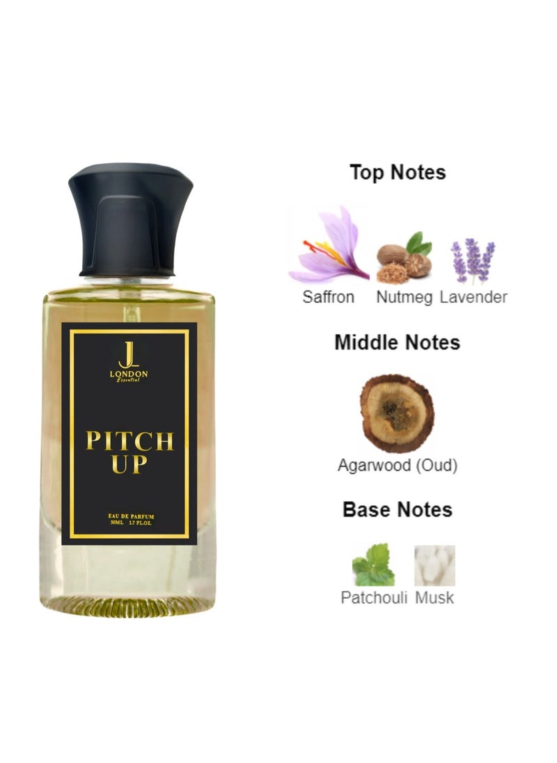 JAN LONDON - JAN LONDON ESSENTIAL - PITCH UPEDP Perfume For Men And Women Long Lasting Unisex Fragrance Inspired Perfumes for Ladies & Gents 50ml - Image 1
