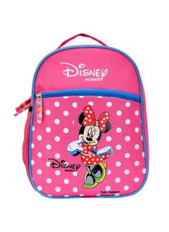 Kuber Industries Kuber Industries Polyester Waterproof Disney Minnie Mouse Dot Print Backpack|Sturdy School Bag For Kids,14 Inch (Pink)  - Image 1