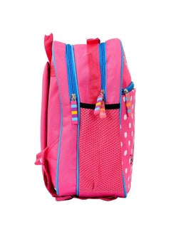 Kuber Industries Kuber Industries Polyester Waterproof Disney Minnie Mouse Dot Print Backpack|Sturdy School Bag For Kids,14 Inch (Pink)  - Image 3