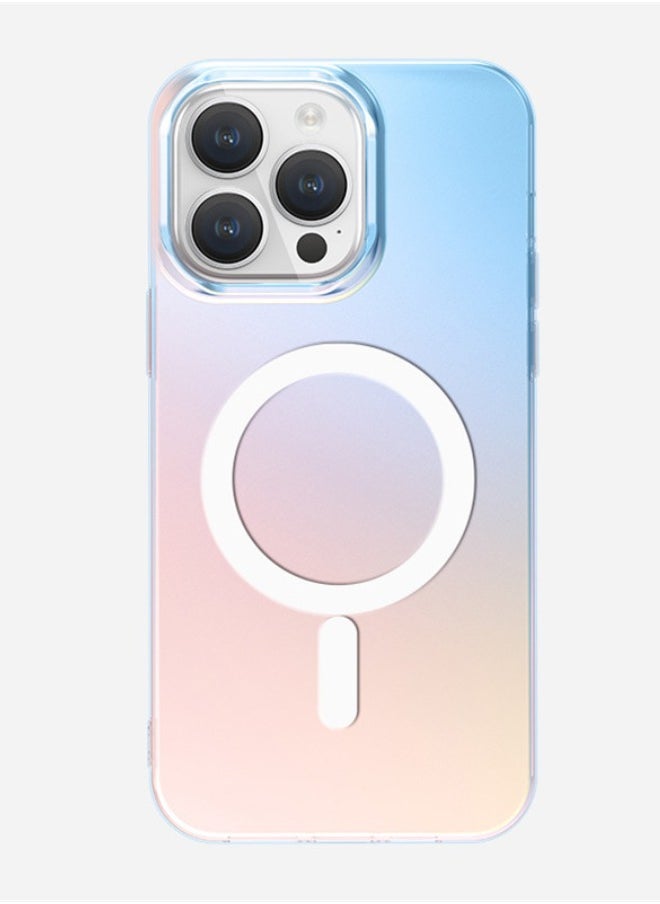 IPAKY - iPhone 15 Pro Case Compatible with Magnetic Wireless Charging, Gradient Color Frosted Protective Case, Not Yellowing Shockproof and Anti Drop Ultra Thin Case Cover for Apple iPhone 15 Pro 6.1 inch - Image 1