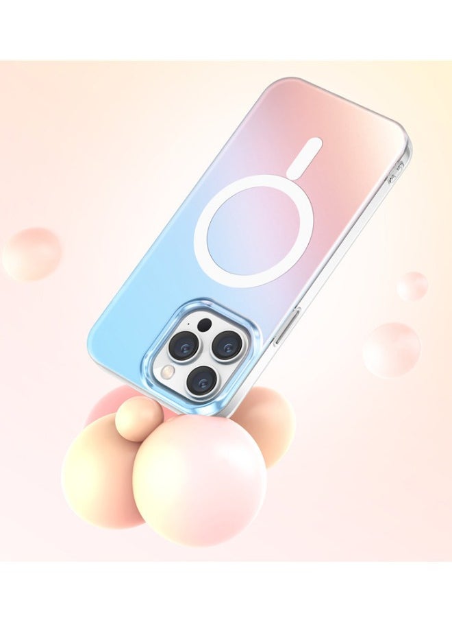 IPAKY - iPhone 15 Pro Case Compatible with Magnetic Wireless Charging, Gradient Color Frosted Protective Case, Not Yellowing Shockproof and Anti Drop Ultra Thin Case Cover for Apple iPhone 15 Pro 6.1 inch - Image 1