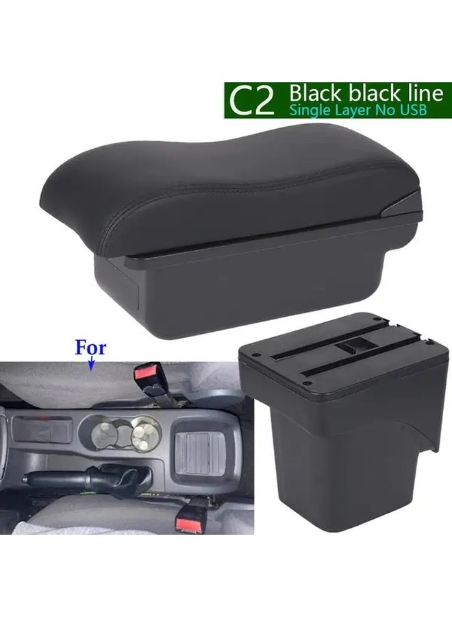 Ford Focus 2 2005-2011 C2 بلاك لاين ذراع استراحة قابل للطي وصندوق تخزين داخلي - Image 5