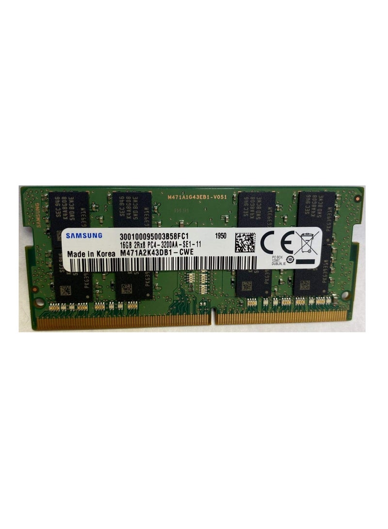 16GB DDR4 3200MHz PC4-25600 1.2V 2Rx8 260-Pin SODIMM وحدة ذاكرة RAM للكمبيوتر المحمول M471A2K43DB1-CWE - Image 2