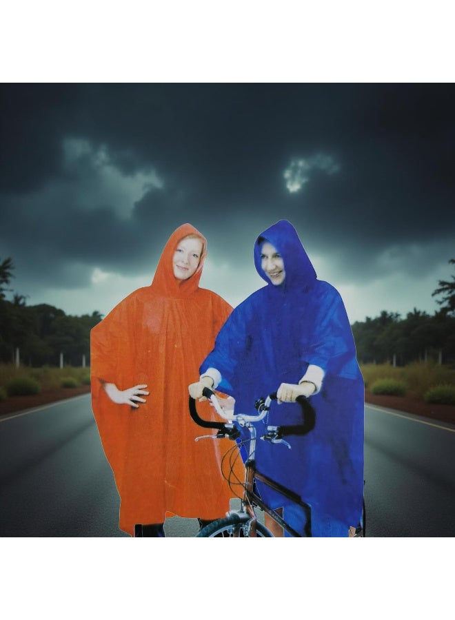 Adult 52" x 80" Waterproof Vinyl Rain Jacket 4 Pack Multicolor - Image 4