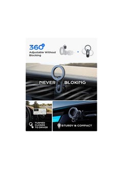 Lisen Fits MagSafe Car Mount for iPhone Holder [20 Strongest Magnets] Magnetic Phone Holder for Car Vent Car Accessories Cell Phone Holder Mount for iPhone 14 13 12 Pro Max Mini Plus MagSafe Case  - Image 3