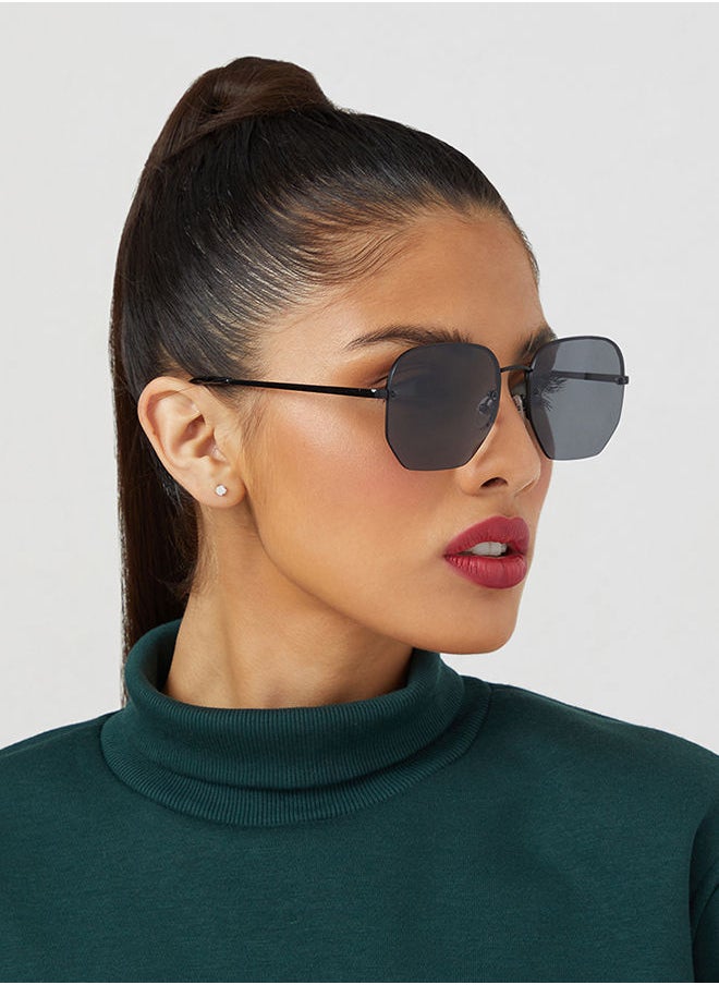 Blackout BlackOut by eyewa NINA II Unisex Sunglasses, Black/Gray  - Image 4