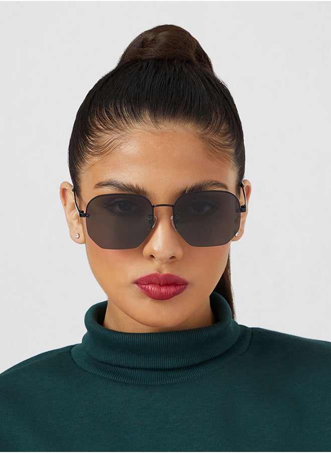 Blackout BlackOut by eyewa NINA II Unisex Sunglasses, Black/Gray  - Image 3