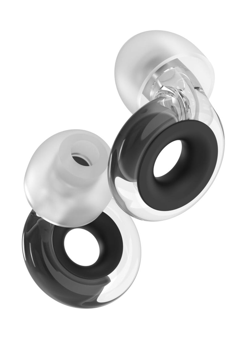 Loop Loop Engage Plus Earplugs – Low-level Noise Reduction with Clear Speech – for Conversation, Social Gatherings, Noise Sensitivity and Parenting – 8 Ear Tips + Extra Accessories – SNR 16 dB - Clear  - Image 1