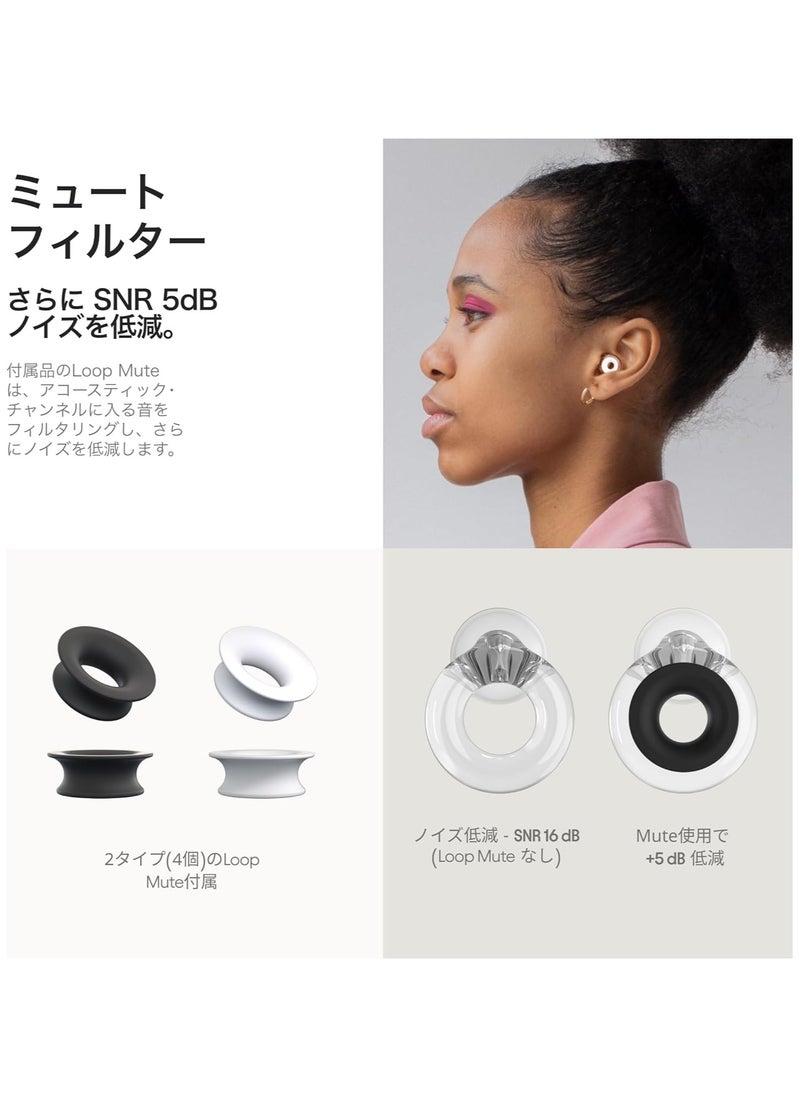 Loop Loop Engage Plus Earplugs – Low-level Noise Reduction with Clear Speech – for Conversation, Social Gatherings, Noise Sensitivity and Parenting – 8 Ear Tips + Extra Accessories – SNR 16 dB - Clear  - Image 4
