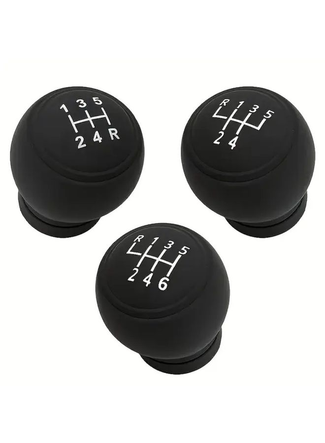 Universal Car Gear Shift Protective Cover Model 3 Round Manual 6 Speed Durable Material - Image 1