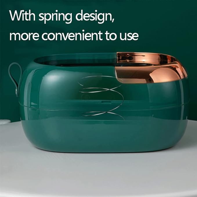 Calyrex Tissue Box Household Simple Tissue Box Plastic Living Room Dining Table Dustproof Wet Tissue Storage Box with Cover and Spring - Image 4