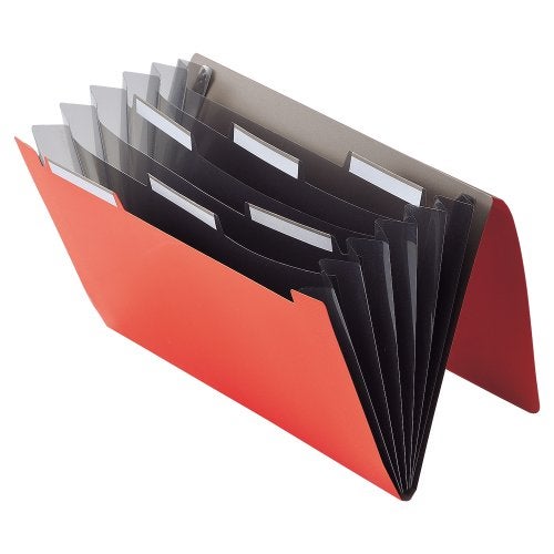 Lihit Lab A7589-22 Carrying Document Smart Fit A4 6 Pocket Olive - Image 2