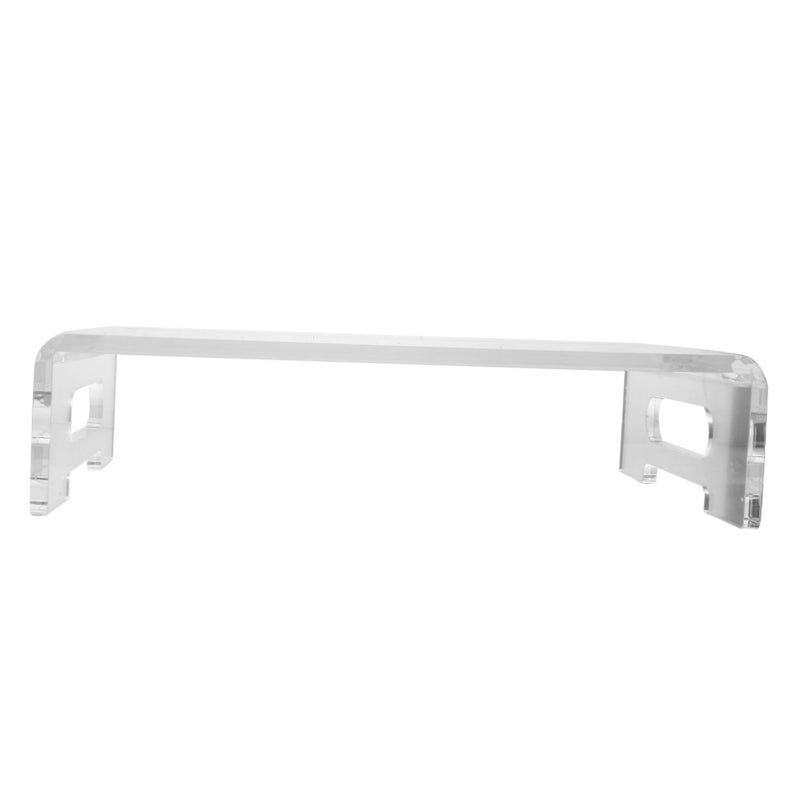 Ergonomic Acrylic Monitor Stand With Storage Space For Tidy Workstation - Image 2