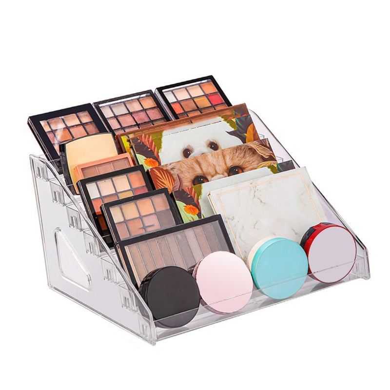 7 Layers Makeup Display Rack Storage Multi Levels Nail Polish Organizer for Makeup Transparent - Image 5