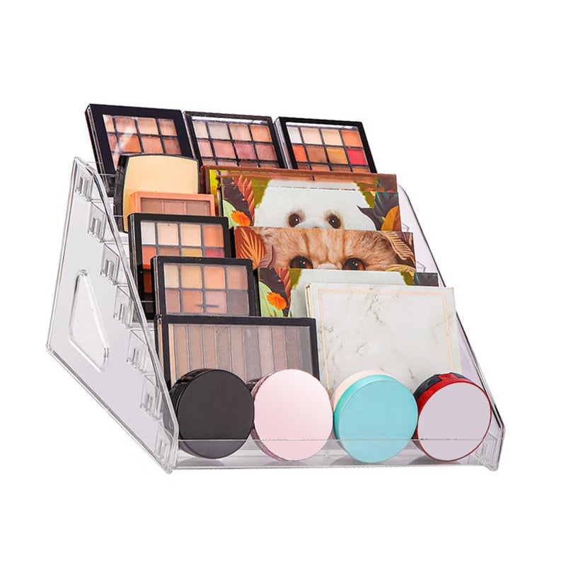 7 Layers Makeup Display Rack Storage Multi Levels Nail Polish Organizer for Makeup Transparent - Image 3