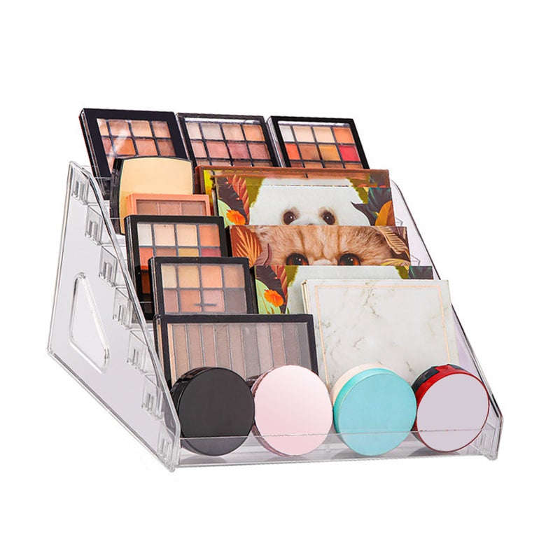 7 Layers Makeup Display Rack Storage Multi Levels Nail Polish Organizer for Makeup Transparent - Image 4