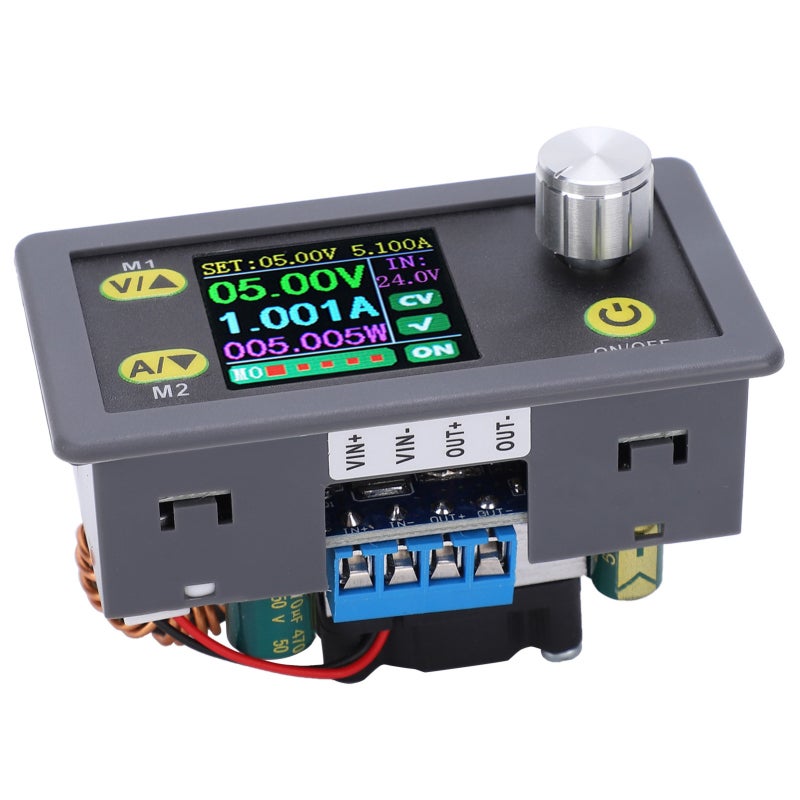 SANYO Buck Boost Converter: 5A 80W 6-36V Input 0.6-36V Output - Accurate LCD Display Multi-Parameter Monitoring Reverse Connection Protection Anti-Backflow Function for Battery Charging Electronic Projects - Image 5