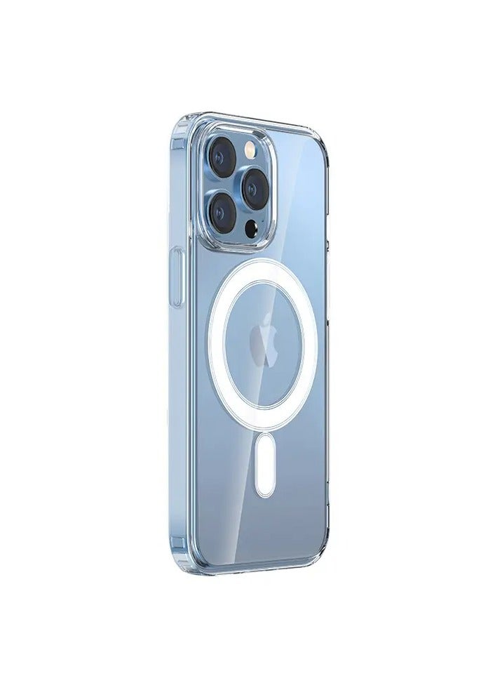 I Phone 14 Pro Clear transparent TPU Case, Cover , Magnetic , Wireless Charging, Scratch & Yellowing Resistant, Drop Protection - Image 4