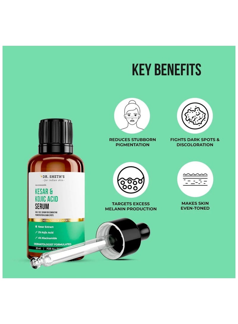 دي آر. شيث'س سيروم دكتور شيث كيسار وحمض الكوجيك - 30 مل - Image 2