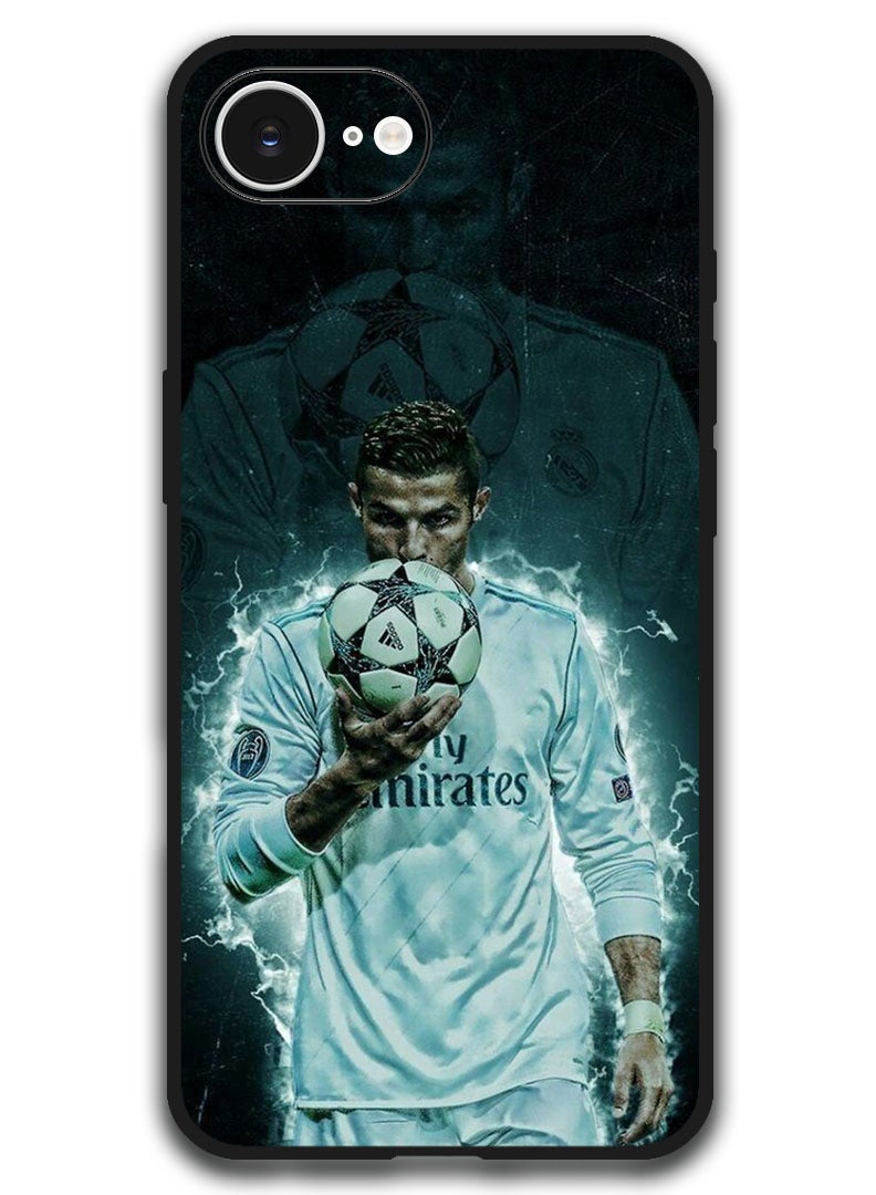 Theodor Case Compatible with Apple iPhone 17e / 16e 6.1 Inch Protection Shockproof Bumper Cover - Ronaldo (2) - Image 1