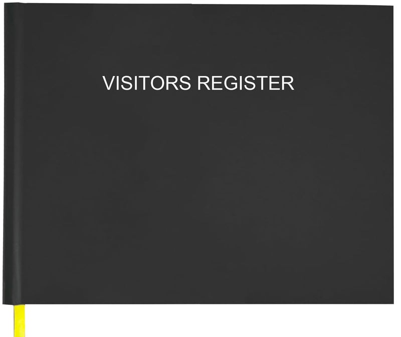 Tuun Fuplan Visitors Register Book Visitor Log Book with 120 Pages 9 X 7 Black Hardbound Cover Wedding Reception and Events Reception Supplies - Image 2