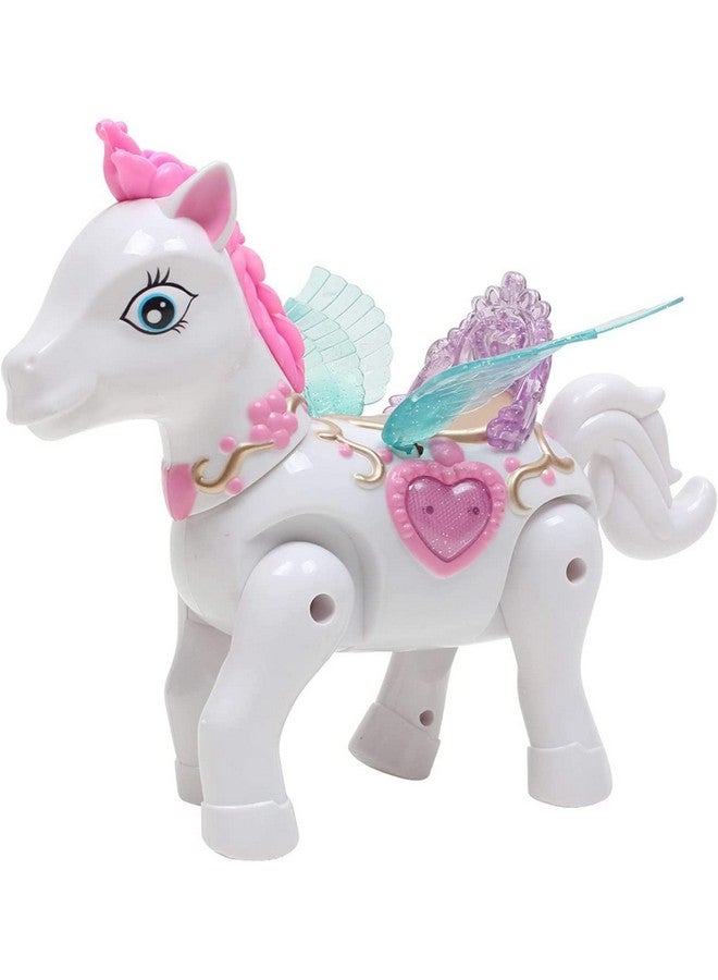 Bluebell WonderPlay Elves Horse Animal World, Battery Operated Walking Horse with Light and Sound Ideal for Playing Kids and Children's (Multi Color) - Image 1