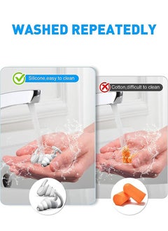 Sweet Life Reusable Ear Plugs for Sleeping Safe Sound Blocking Ear Plugs Noise Cancelling Silicone Earplugs for Sleeping (Reduce 40db) High Fidelity Earplugs for Musicians Hearing Protection Travel Ear Plugs  - Image 4