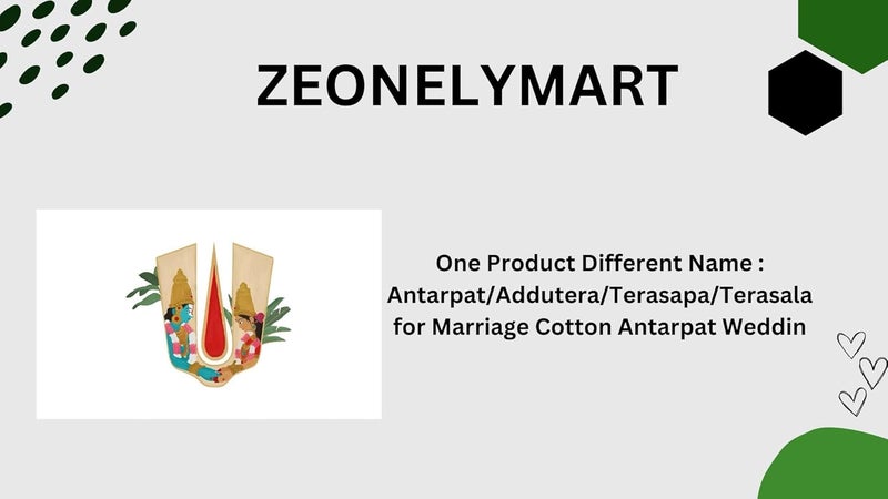 zeonely mart Govinda Namam antrapata for wedding| Adduthera for Marrige| Terachala for Weddings Hindu Weddings Cloth held in Front of Groom Bride (145), (64L X40w) inch - Image 4