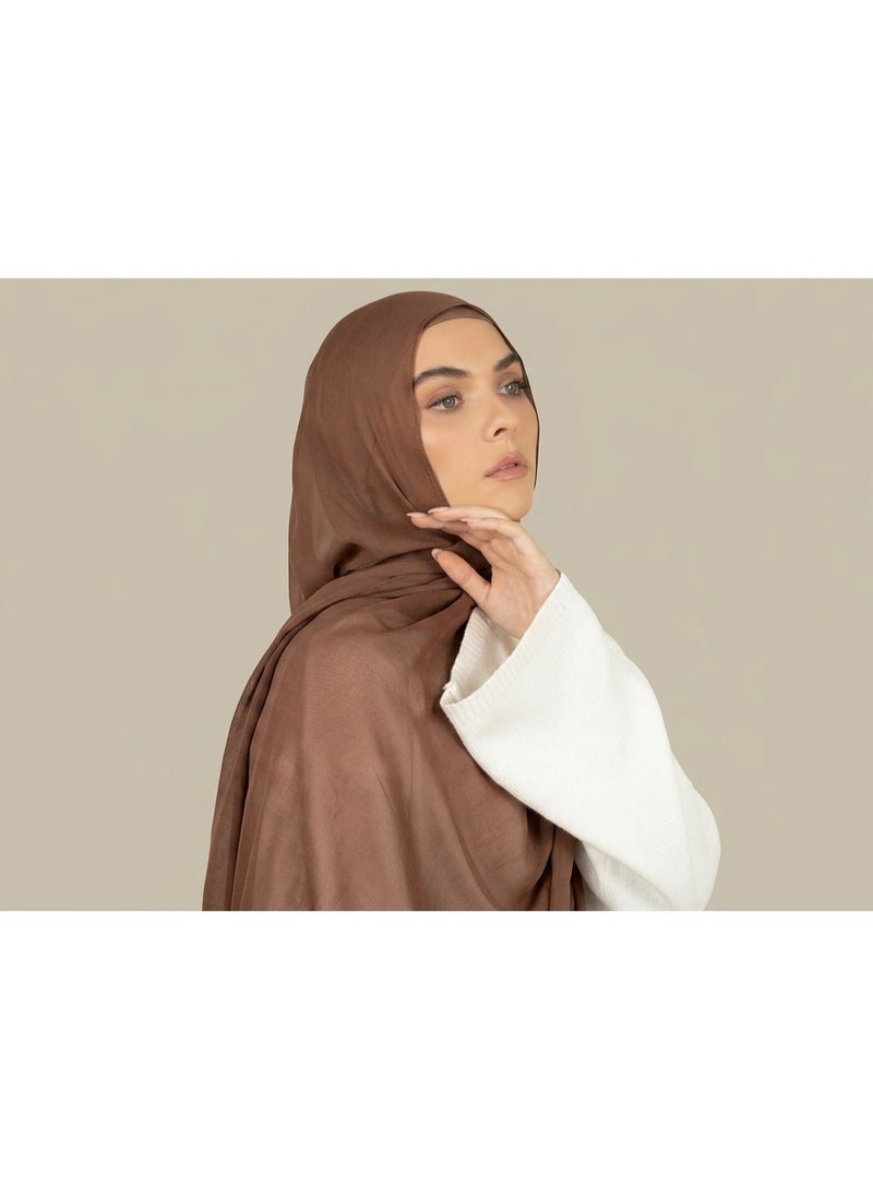 مجموعة فاخرة مكونة من 5 أوشحة حجاب نسائية من قماش المودال | وشاح رأس سادة، ناعم، خفيف الوزن، جيد التهوية ومحتشم - Image 4