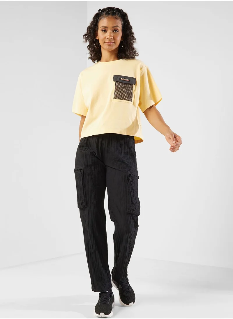 Columbia Painted Peak Knit Cropped T-Shirt